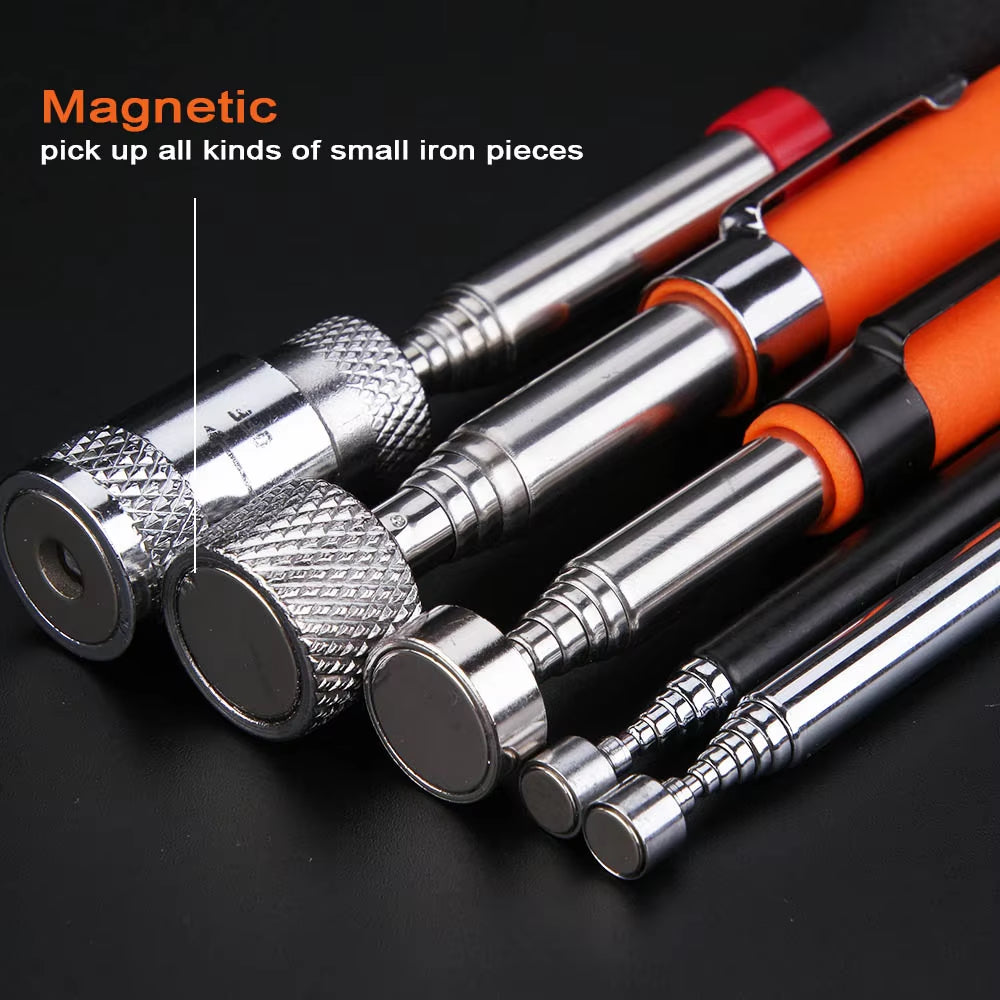 Mini Portable Telescopic Magnetic Magnet Pen Handy Tool Capacity for Picking up Nut Bolt Extendable Pickup Rod Stick