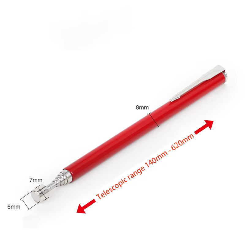 Mini Portable Telescopic Magnetic Magnet Pen Handy Tool Capacity for Picking up Nut Bolt Extendable Pickup Rod Stick